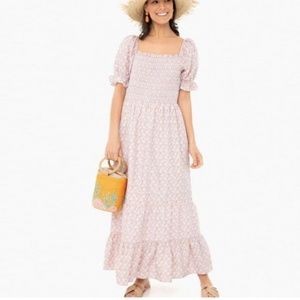 ONLY WORN ONCE English Factory for Tuckernuck Floral Smocked Dress Sz S